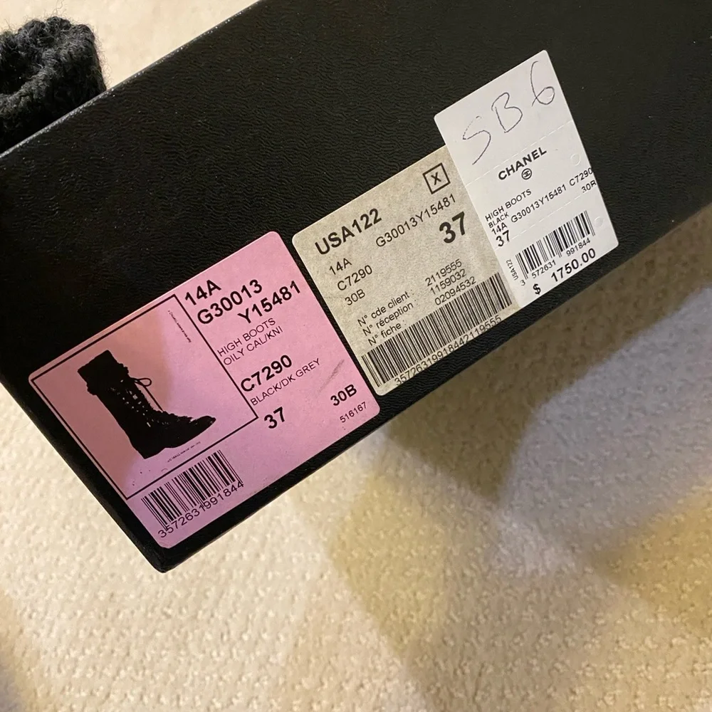 Chanel High Boots Cal/ knits